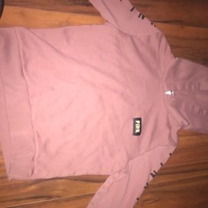 Pink cropped hoodie